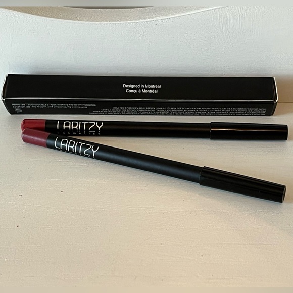 TWO LARITZY Cosmetics LIP PENCILS: NIB RETRO RED and CABERNET; Discontinued HTF - Picture 2 of 11